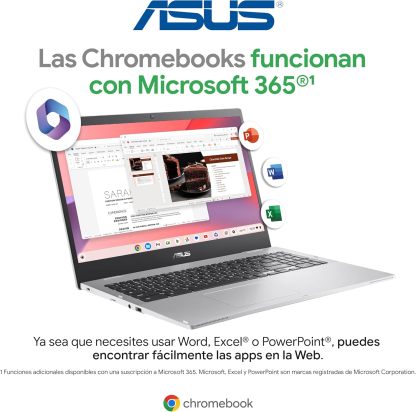 ASUS Laptop Chromebook CX1500 | Intel Celeron 8GB RAM 128 GB | (Garantía y Servicio en México)