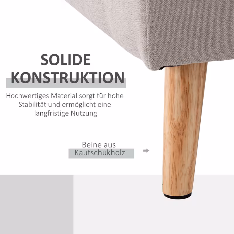 sofá de   de 3 plazas,   lino, chaise lounge reversible, 193x136x85 cm,     Detalles del producto 6