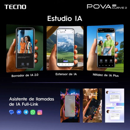 📱Celular 5G, 8GB+8GB RAM +256GB, Batería 8000mAh, Carga 45W, Pantalla Curva AMOLED 1.5K 144Hz, NFC, Cámara 50MP, Diseño Nave Espacial