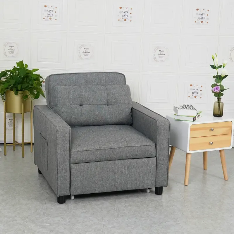 Sofá cama convertible 3 en 1, silla cama para dormitorio