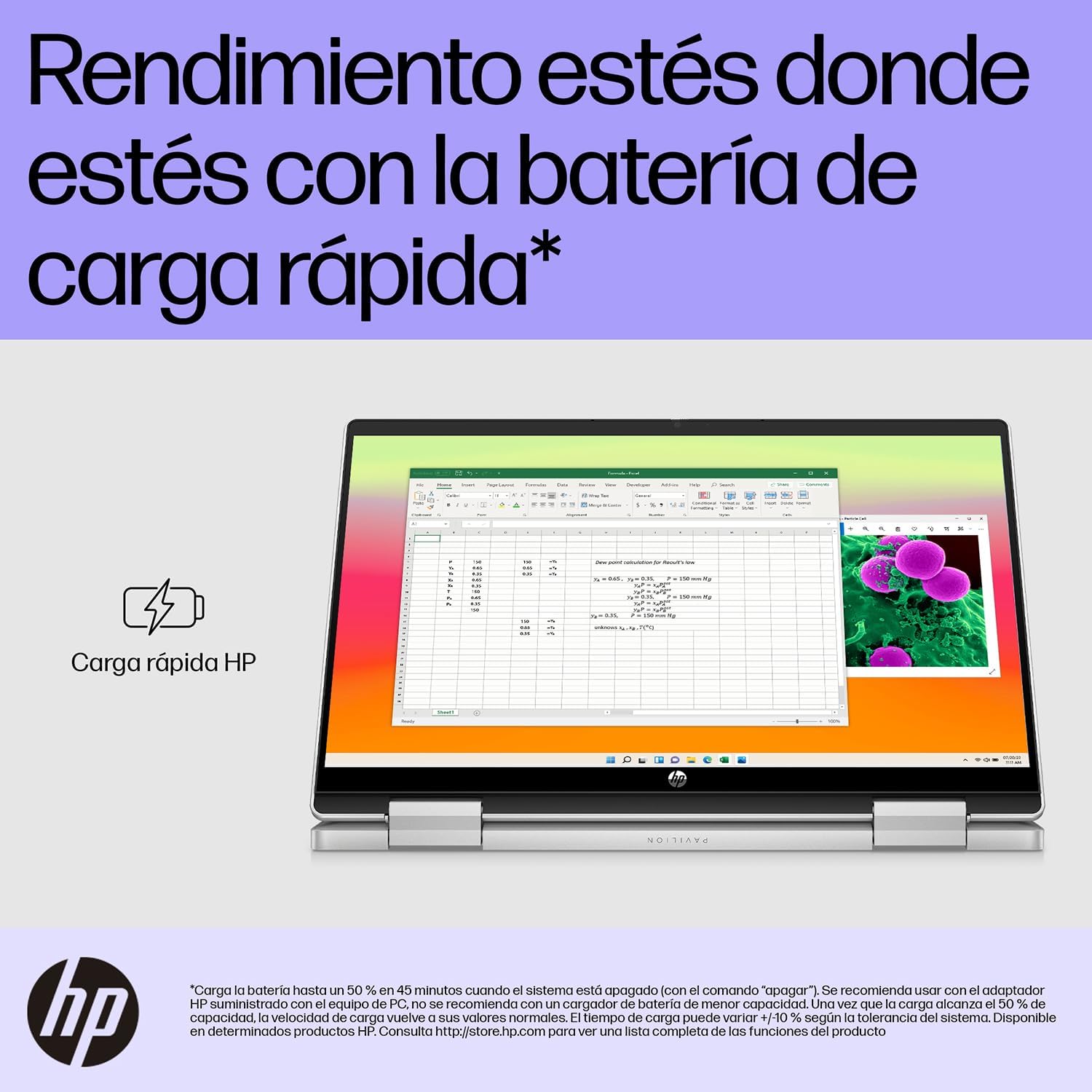 HP Laptop Pavilion x360 14-ek0010la, Intel Core i3, 8 GB RAM, 512 GB SSD, FHD, 14", Táctil, Windows 11 Home, Teclado en Español, Garantía México, Plateado