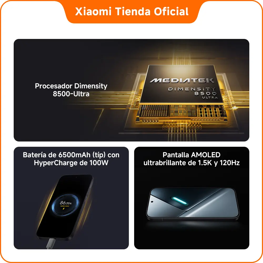 POCO X8 Pro | Con regalo exclusivo | Procesador Dimensity 8500-Ultra | Batería de 6500mAh (típ) con HyperCharge de 100W | Pantalla AMOLED ultrabrillante de 1.5K y 120Hz | Cámara Sony IMX882 de 50MP con OIS | Resistencia al polvo y al agua IP68