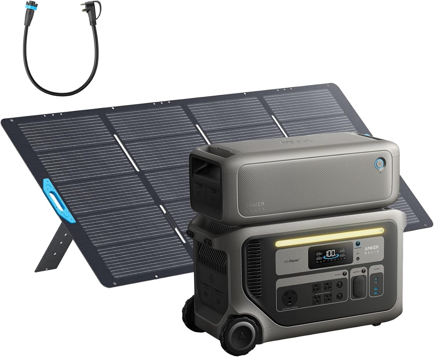 ⚡Anker SOLIX F3000 Estación de Energía Portátil 3072Wh 6000W, Expandible 24kWh, Solar para Hogar, Apagones y Camping