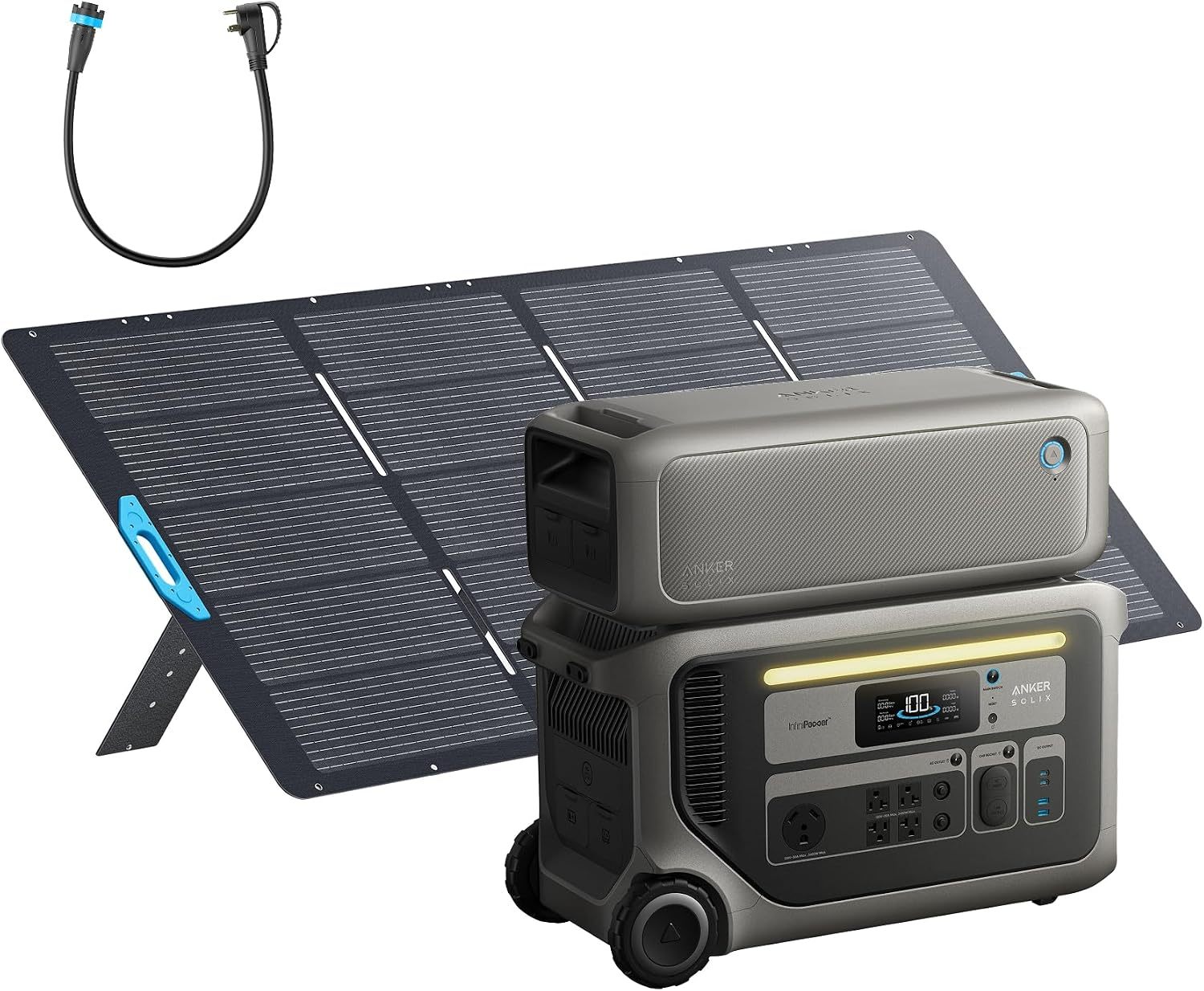 ⚡Anker SOLIX F3000 Estación de Energía Portátil 3072Wh 6000W, Expandible 24kWh, Solar para Hogar, Apagones y Camping
