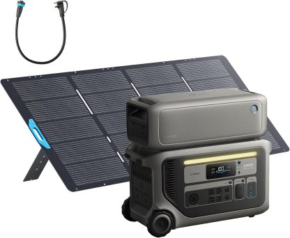 ⚡Anker SOLIX F3000 Estación de Energía Portátil 3072Wh 6000W, Expandible 24kWh, Solar para Hogar, Apagones y Camping