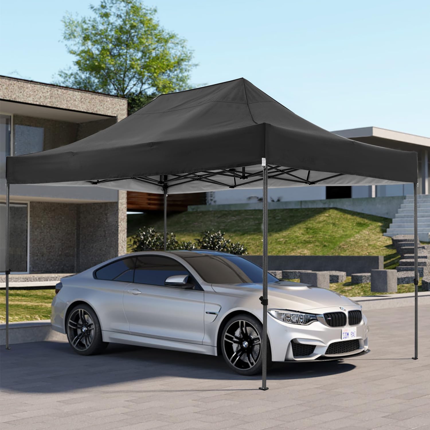 COBIZI - Toldo desplegable de 10 x 20 Pulgadas con 6 Paredes Laterales, toldo Impermeable para Eventos al Aire última intervensión, UPF 50+ cenador portátil para Fiestas, Playa, Camping, Boda,