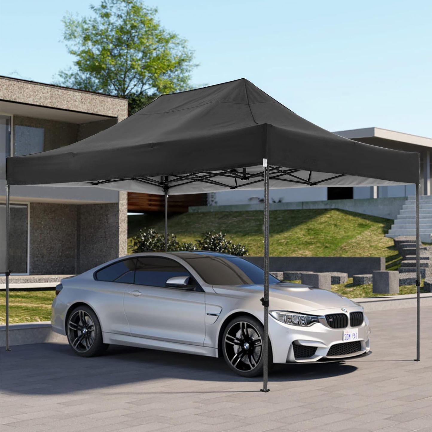 COBIZI - Toldo desplegable de 10 x 20 Pulgadas con 6 Paredes Laterales, toldo Impermeable para Eventos al Aire última intervensión, UPF 50+ cenador portátil para Fiestas, Playa, Camping, Boda,