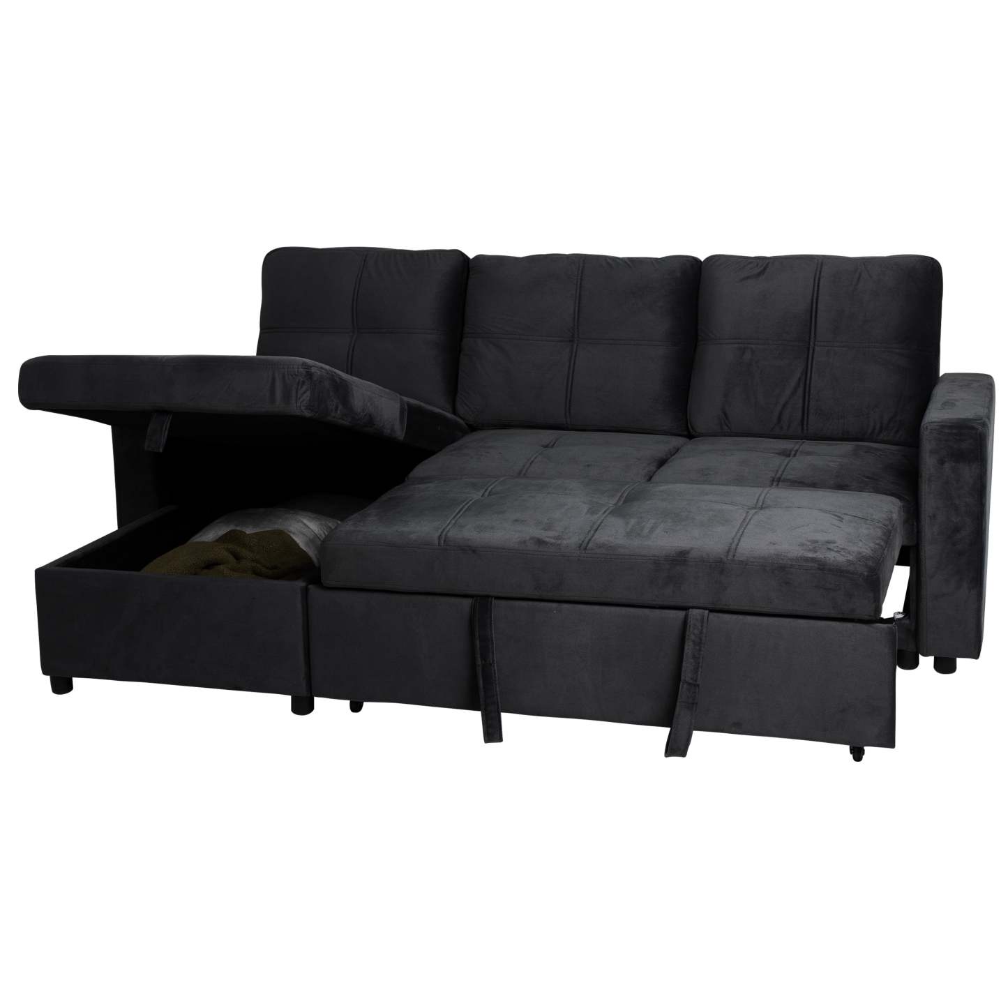 SOFÁ CAMA CON ALMACENAMIENTO TRIBECA GRIS CLARO