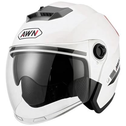 Casco Motocicleta Transpirable Con Visera De Doble Capa Dot