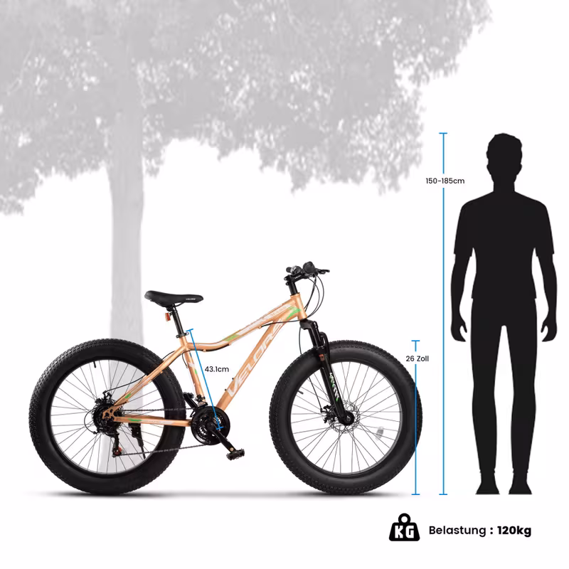 bicicleta de montaña, fat bike, neumático   de 26 pulgadas 4.0 mtb, transmisión shimano de 21 velocidades,   de disco mecánicos,   de  , ideal para uso   en montañas,   o  , etc Detalles del producto 15