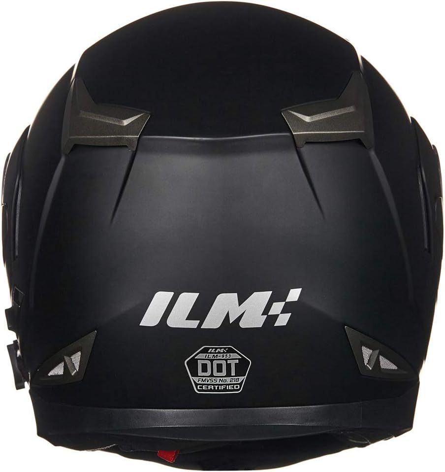 ILM - Casco de Motocicleta Modular Integrado con Bluetooth, con protección Solar para Mp3, Modelo 953/953 Pro