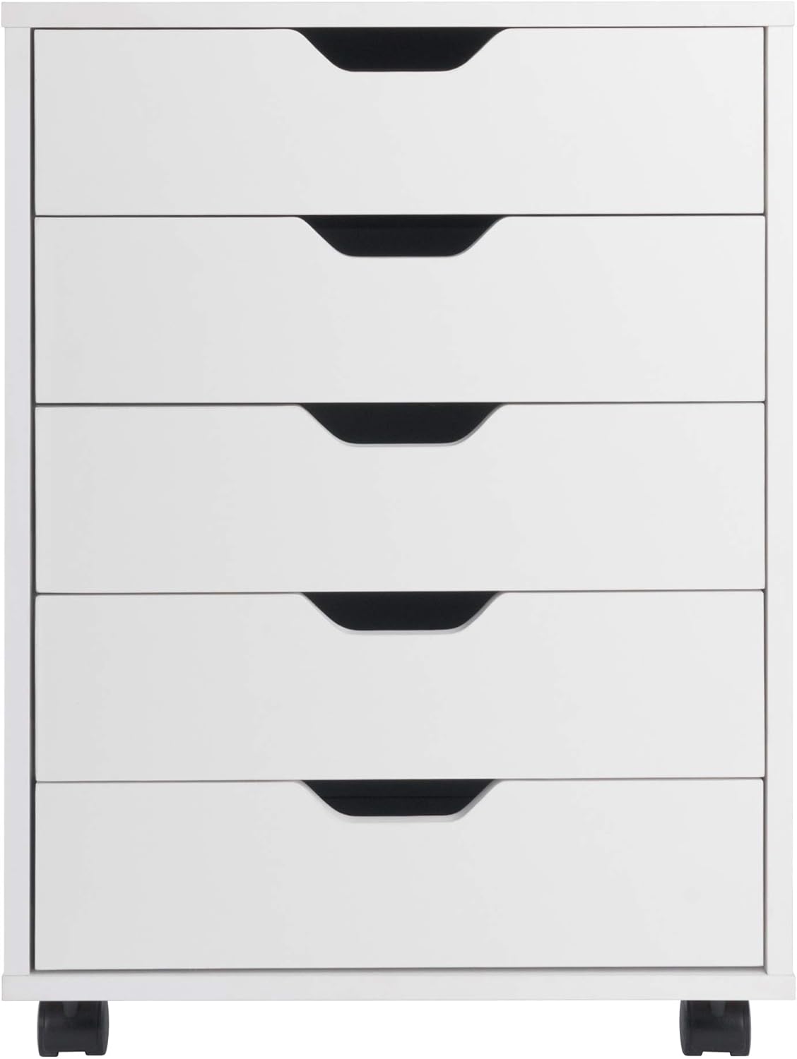 Winsome Wood Halifax 5-Drawer Cabinet, Blanco