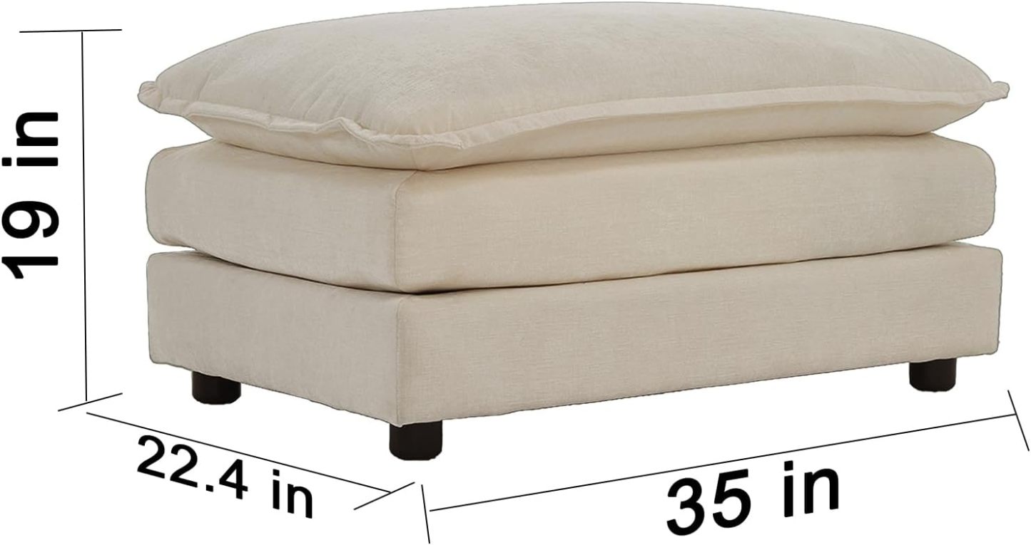 Neylory - Sofá de dos plazas con 2 almohadas para sala de estar, recámara, departamento, 2 plazas de felpilla para asiento profundo