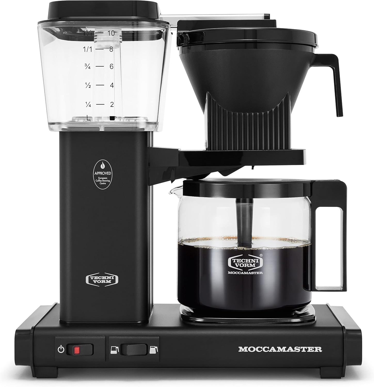 Moccamaster 53948 KBGV Select - Cafetera de 10 tazas, negro mate, 40 onzas, 1.25 l