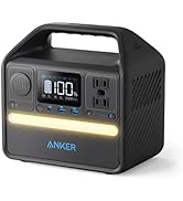 Anker SOLIX 521 Estación de energía portátil, 300 W (pico 600 W) generador solar, 256 Wh LiFePO4 Batería P...