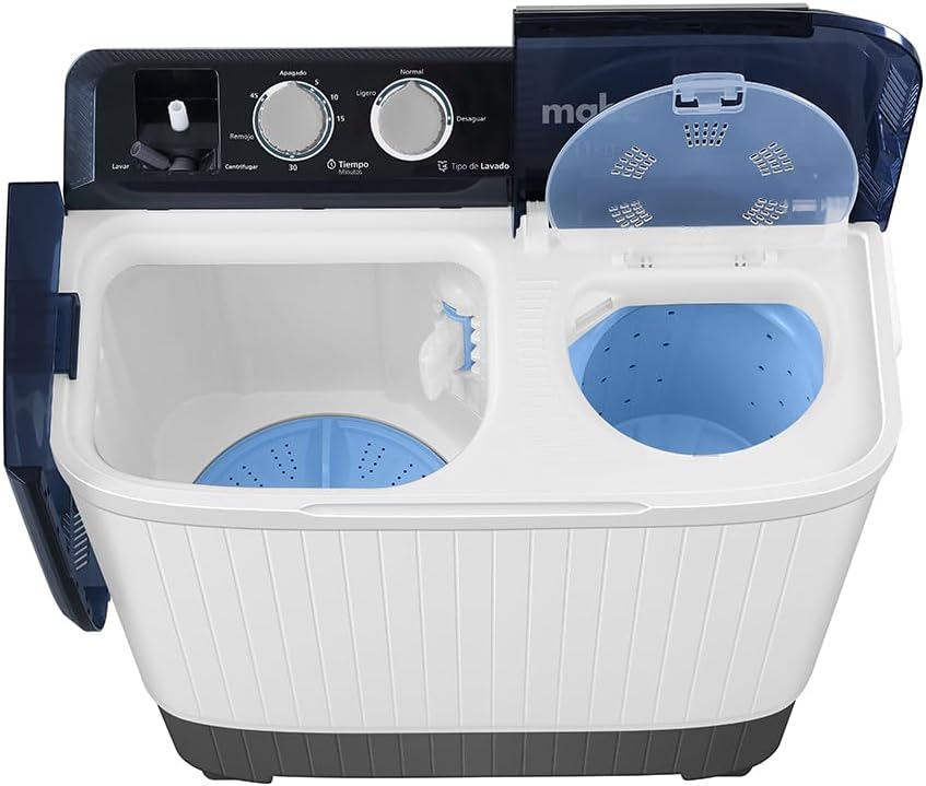 Mabe LMDX1123HBAB0 Lavadora Semi-Automática, 11 kg, color blanco