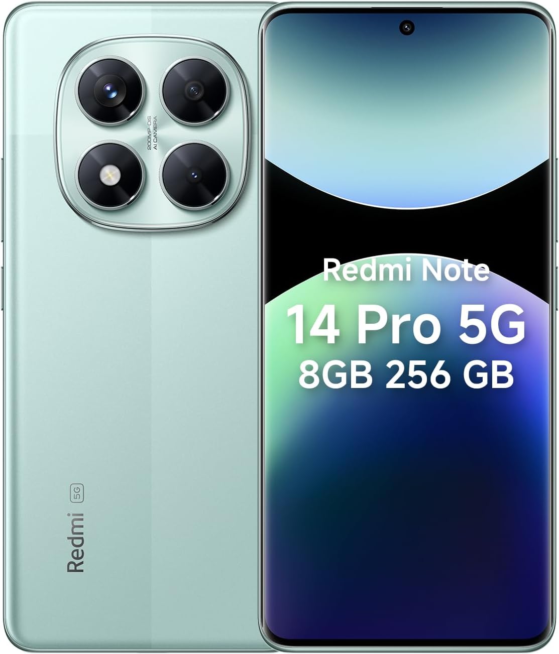 [Oferta especial de verano]📱 Xiaomi Redmi Note 14 Pro Azul Océano 8+256GB, Pantalla AMOLED 6.67" 120Hz, Cámara 200MP, Batería 5500mAh Carga 45W