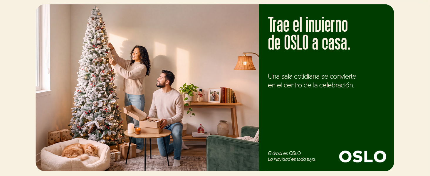 OSLO Árbol lápiz nevado