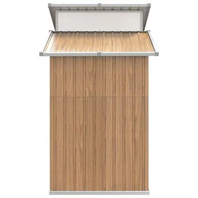 Cobertizo de jardín verde 270x130x208,5 cm acero galvanizado