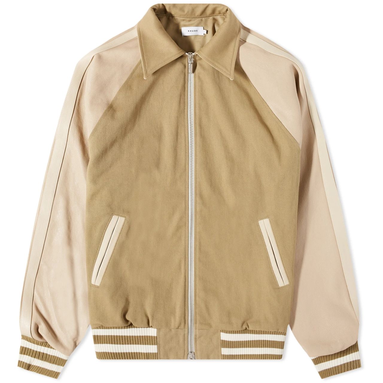 Rhude Twill Rb Bomber Beige