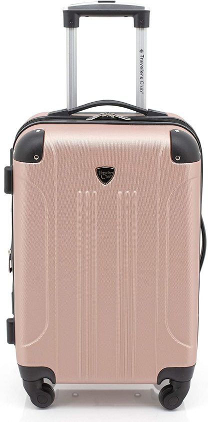 Equipaje giratorio extensible duro de Travelers Club Chicago-----Máscara para ojos