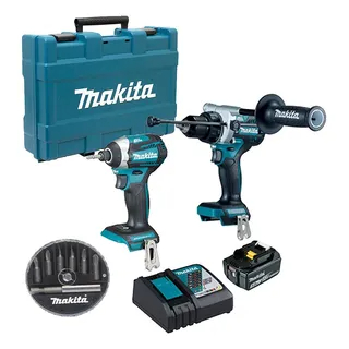 Rotomartillo + Llave Impacto Makita 18v + Linterna + Puntas