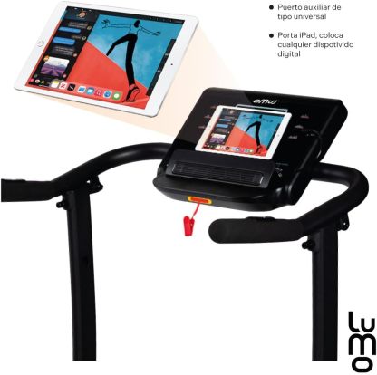 Caminadora Electrica 3 Niveles Inclinacion 1.8Hp Bluetooth Cinta para Correr Uso Doméstico con Pantalla LCD Manual con 12 Programas Preestablecidos Soporta un Peso Máximo de 120 Kg