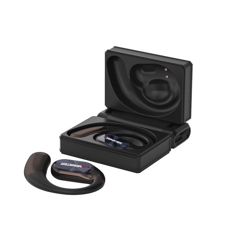 Monster Open-Ear Audífonos Inalámbricos, Bluetooth 6.0, 100 H de Duración, Compatibles con iPhone Android y Dispositivo Bluetooth, 14.2 mm Diafragmas, Para Gimnasio, Estudio y Trabajo - Regalo de Primera Elección