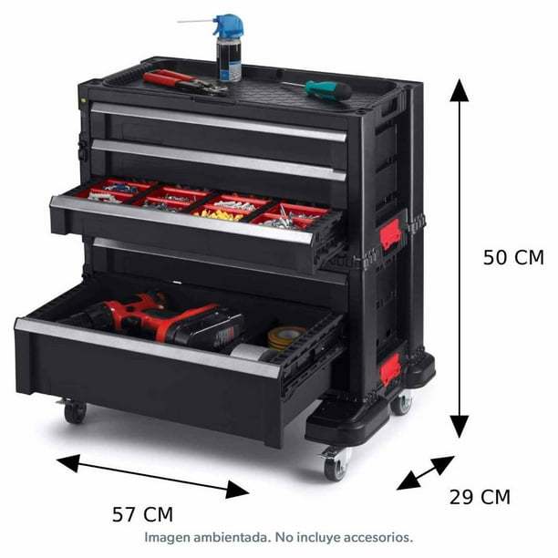 Caja de Herramientas Keter Modular con 5 Cajones