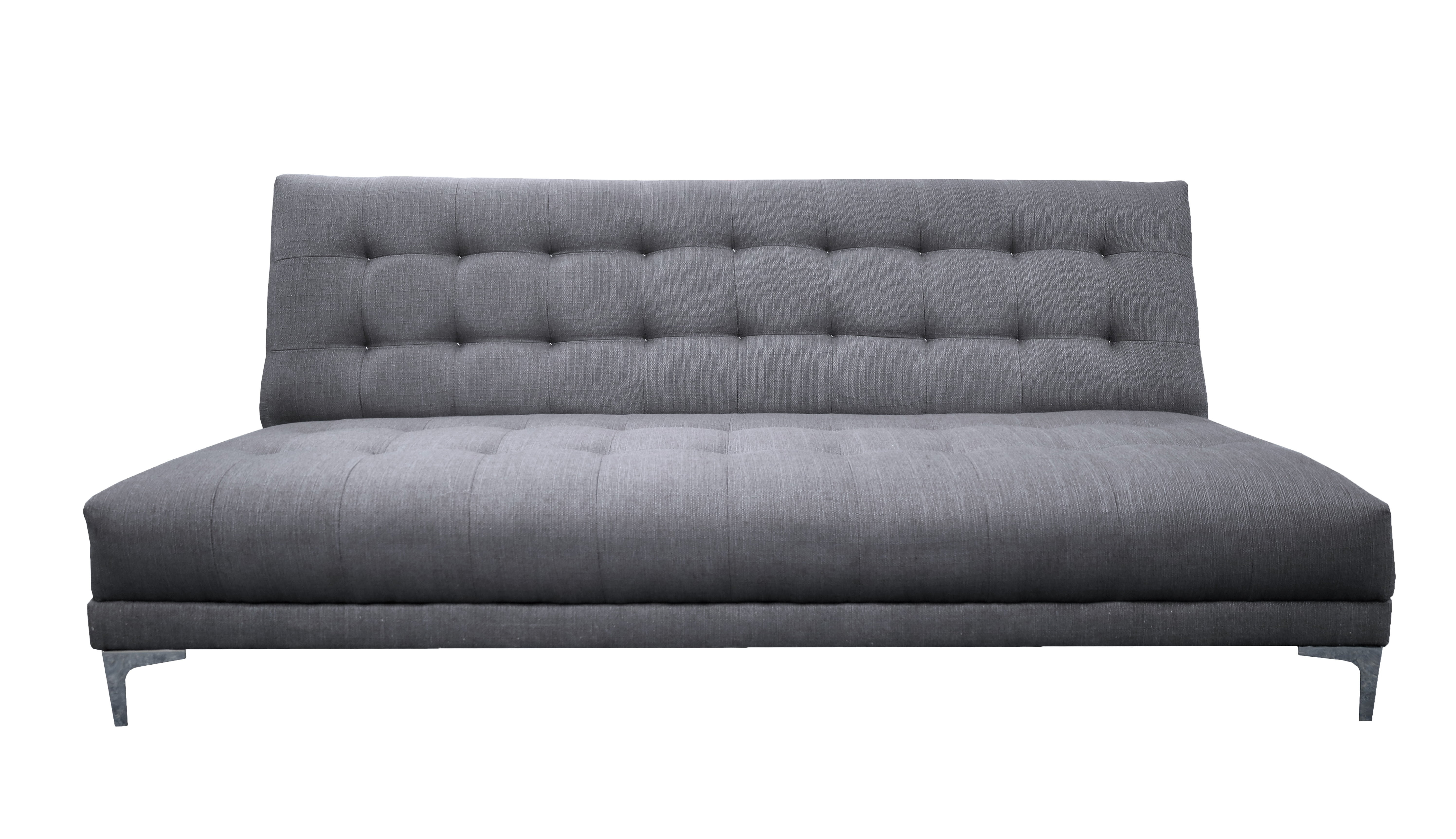 Sofa Cama Reclinable El Bazar Store Verso Gris plata, Futon Abotonado Matrimonial 3 posiciones, Sala