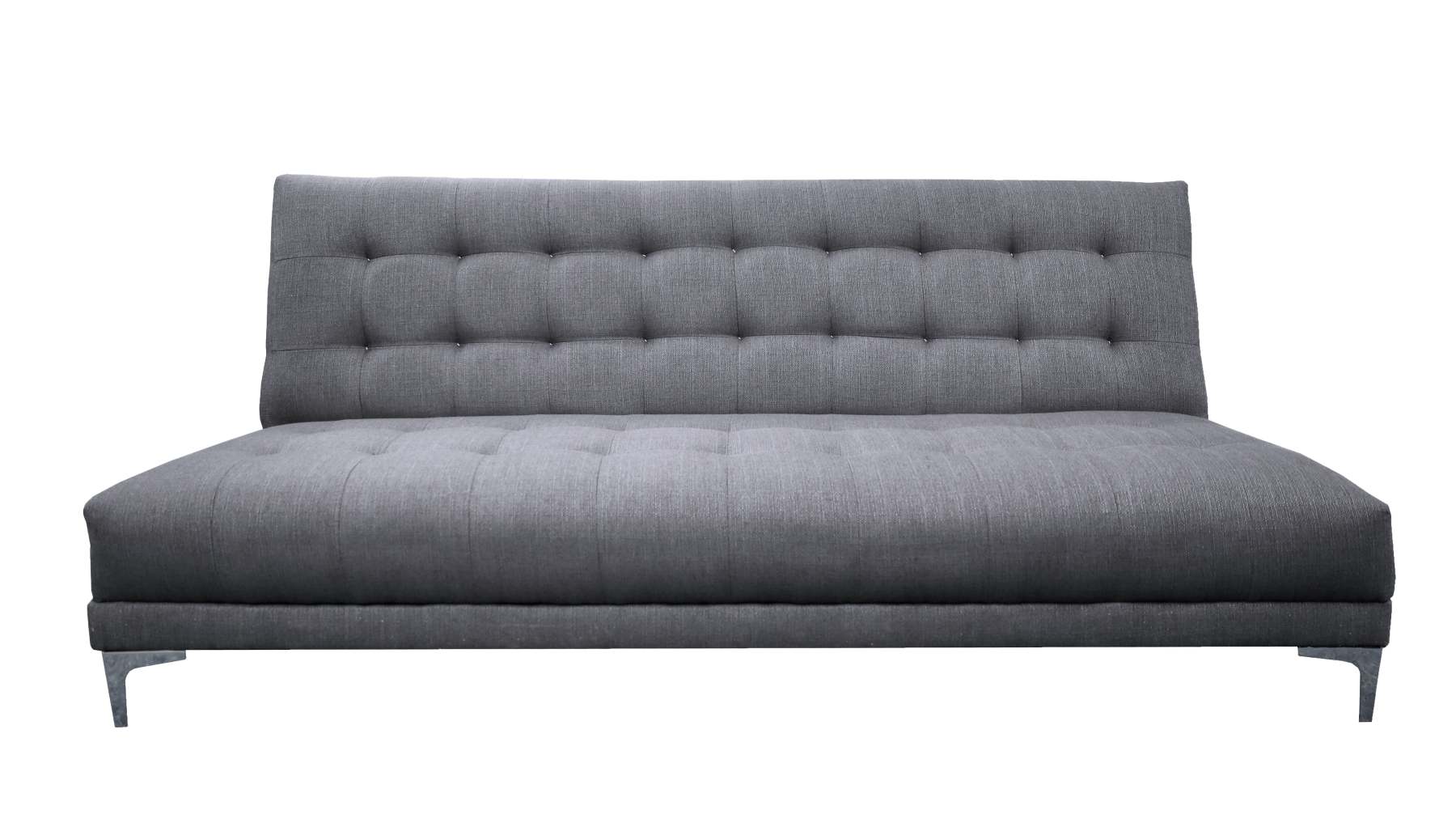 Sofa Cama Reclinable El Bazar Store Verso Gris plata, Futon Abotonado Matrimonial 3 posiciones, Sala