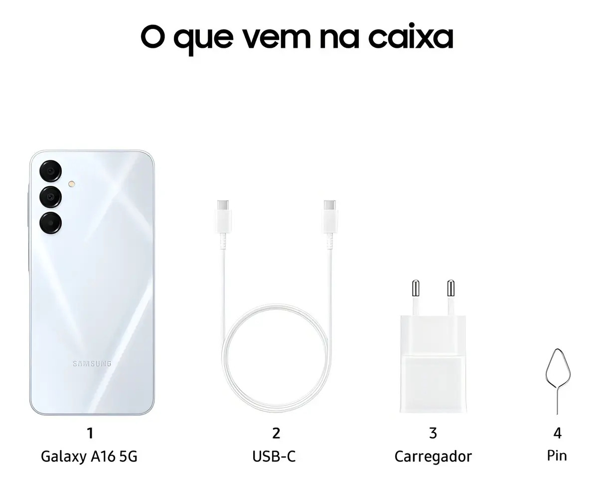 📱Samsung Galaxy A16 5G Teléfono Desbloqueado, 4GB RAM +128GB Almacenamiento, Cámara Principal 50MP, Función NFC