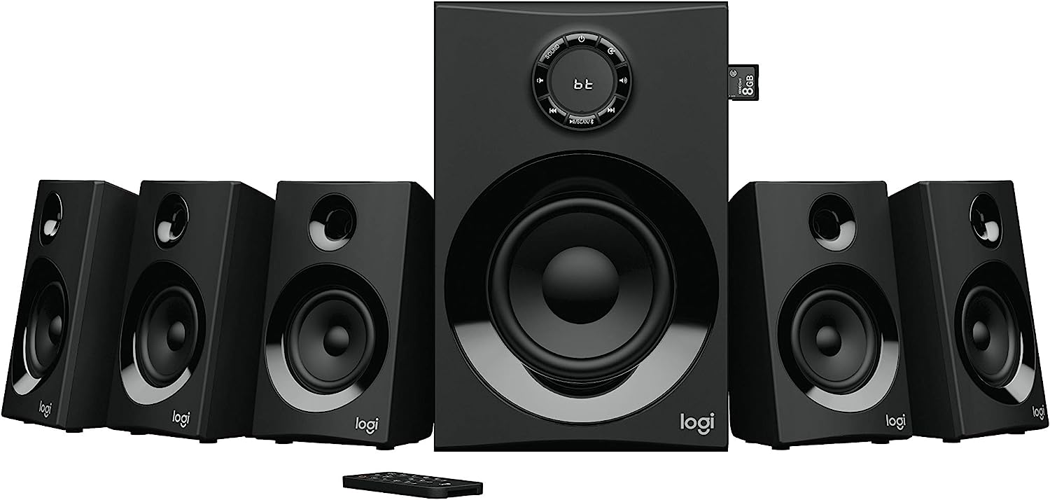 Logitech - Z607 - Sistema de audio 5.1 - Negro-----Cable de alimentación