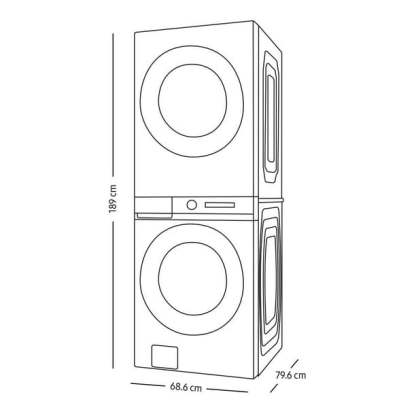 Centro de Lavado Samsung 22 kg Lavado/ 24 kg Secado WH22DBH570GVAX