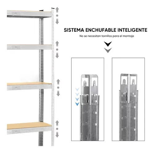 Estante Metalico Anaquel Organizador Hogar 5 Niveles