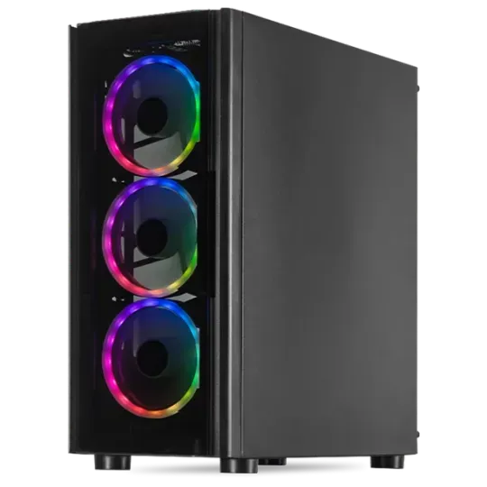 Xtreme PC Gamer con AMD Radeon Renoir Ryzen 5 5600G, 16GB, SSD de 240GB, disco duro de 3TB, monitor de 27 pulgadas con WIFI XTXZR516GBRENOIR