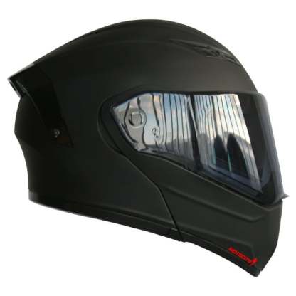 Casco Para Moto Kov Estelar Solid Negro Mate Con Luz Stop Talla M KOV Estelar