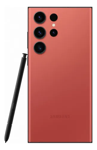 Smartphone Samsung Galaxy S23 Ultra 5G, 1 TB, 12 GB de RAM, pantalla infinita roja de doble chip 6.8