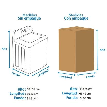 Lavadora Whirlpool Carga Superior 21 Kg Negra