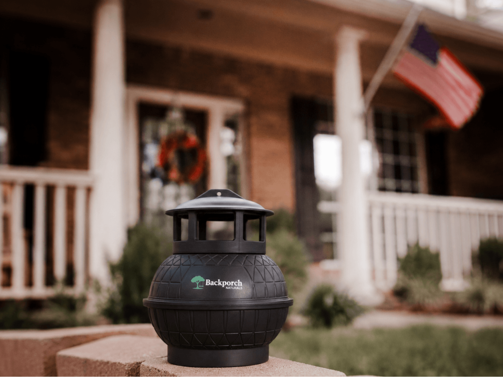 Station on a porch ledge