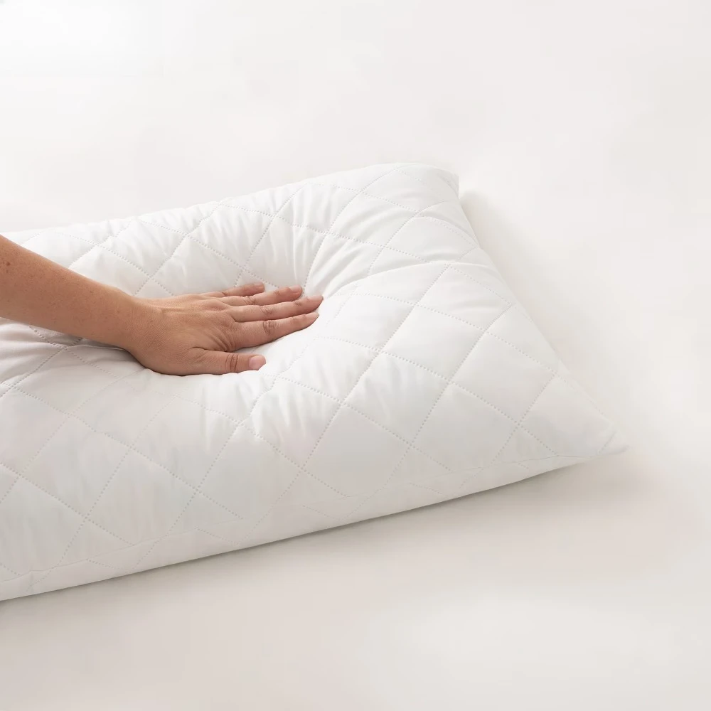 Memory Foam Cluster Bed Pillow Standard Queen Supportive Pillow for Neck Pain Relief Soft Breathable Adjustable Loft Bamboo Shredded Memory Foam Pillow