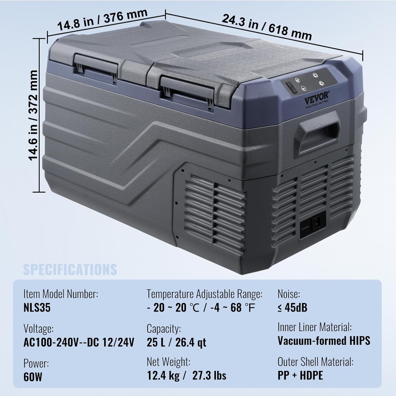 ❄️🚗 VEVOR Car Refrigerator – Fast, Portable, Powerful, Ice-Free Cooling Companion