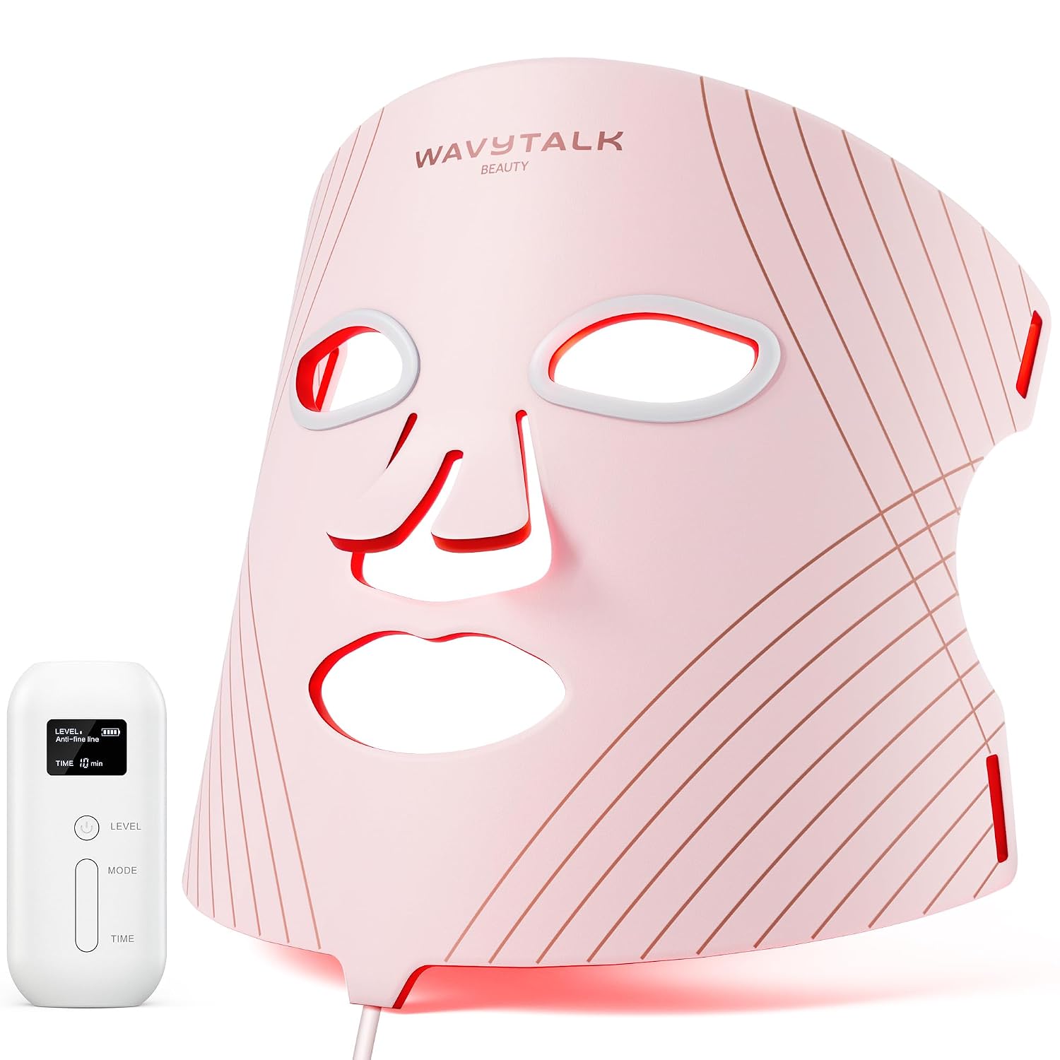 Wavytalk Glow Time LED Red Light Therapy Face Mask