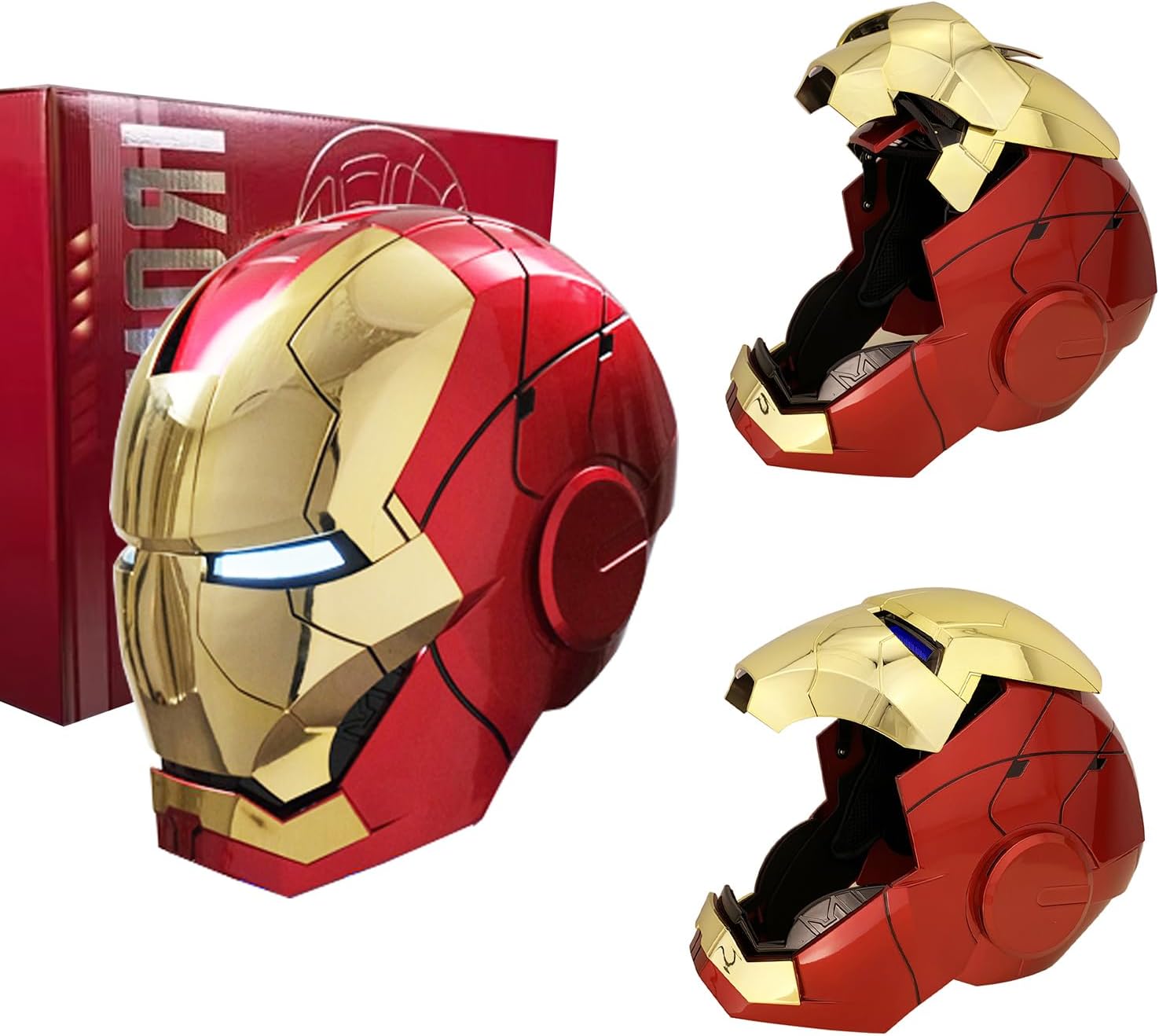Iron-Man MK 5 Wearable Electronic Helmet with Voice & Remote Control, LED Eyes & Sound Effects