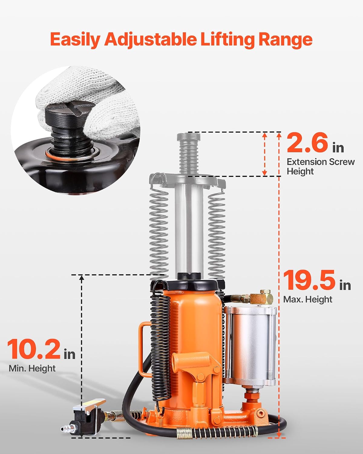 VEVOR Air Hydraulic Bottle Jack