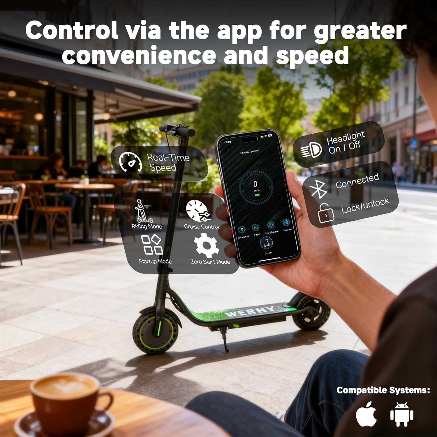 🛴⚡ WERHY Electric Scooter - Powerful, Foldable, Smart & Fast Urban Commuter Ride ⚡🛴