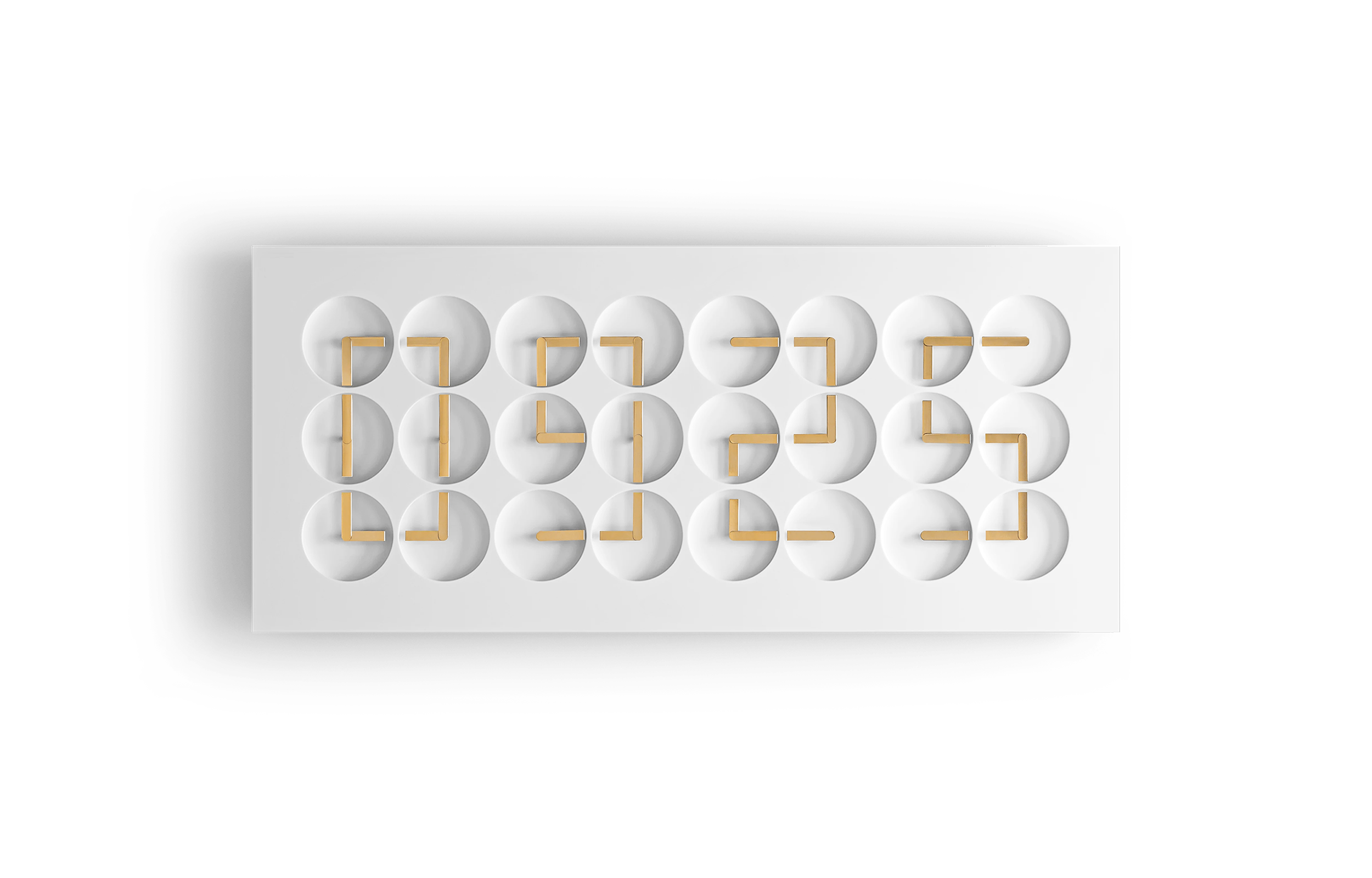 ClockClock 24 / White Gold