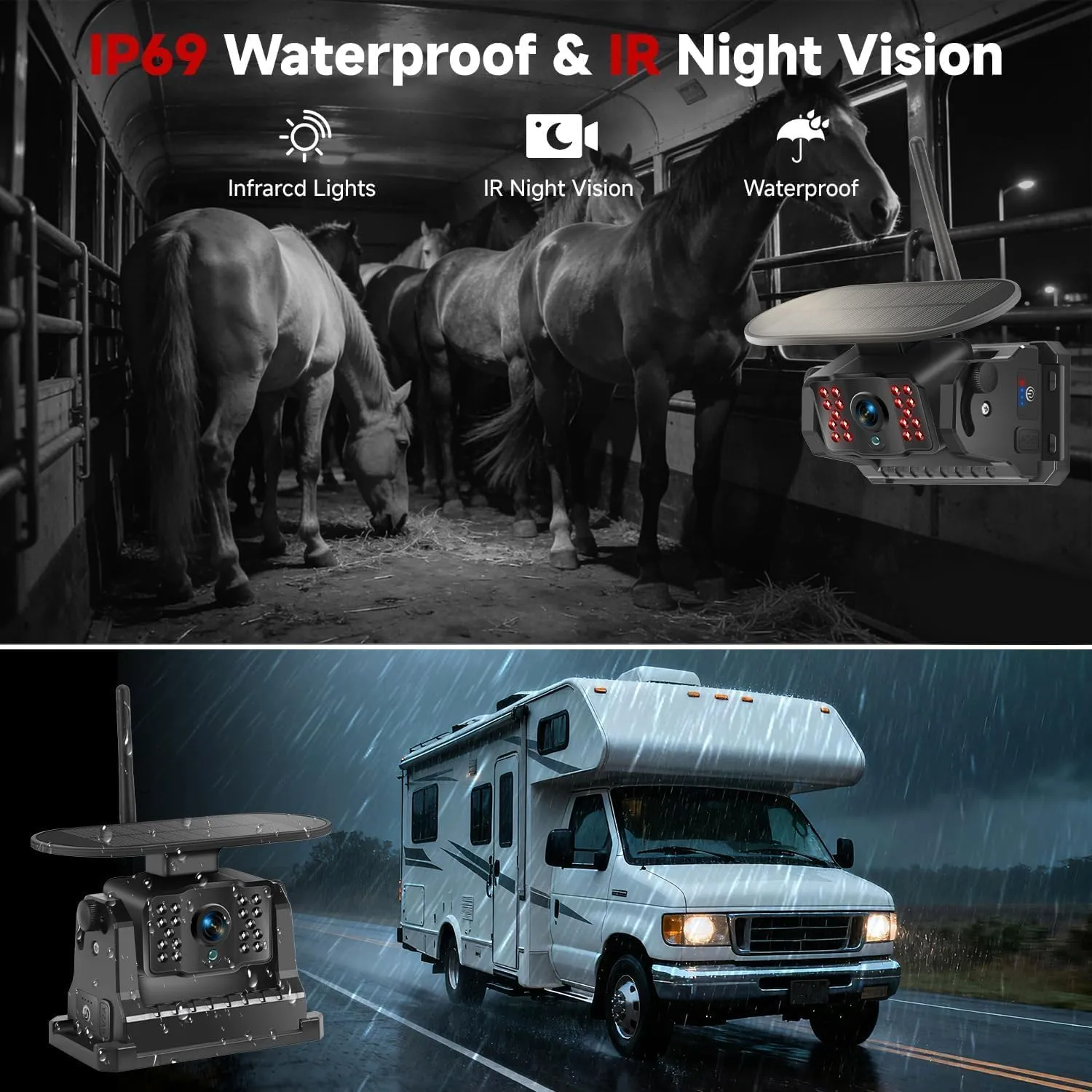✨Flash sale Now✨7" Wireless Dual-Lens Magnetic Backup Camera Kit - 12-in-1 Heavy Duty System