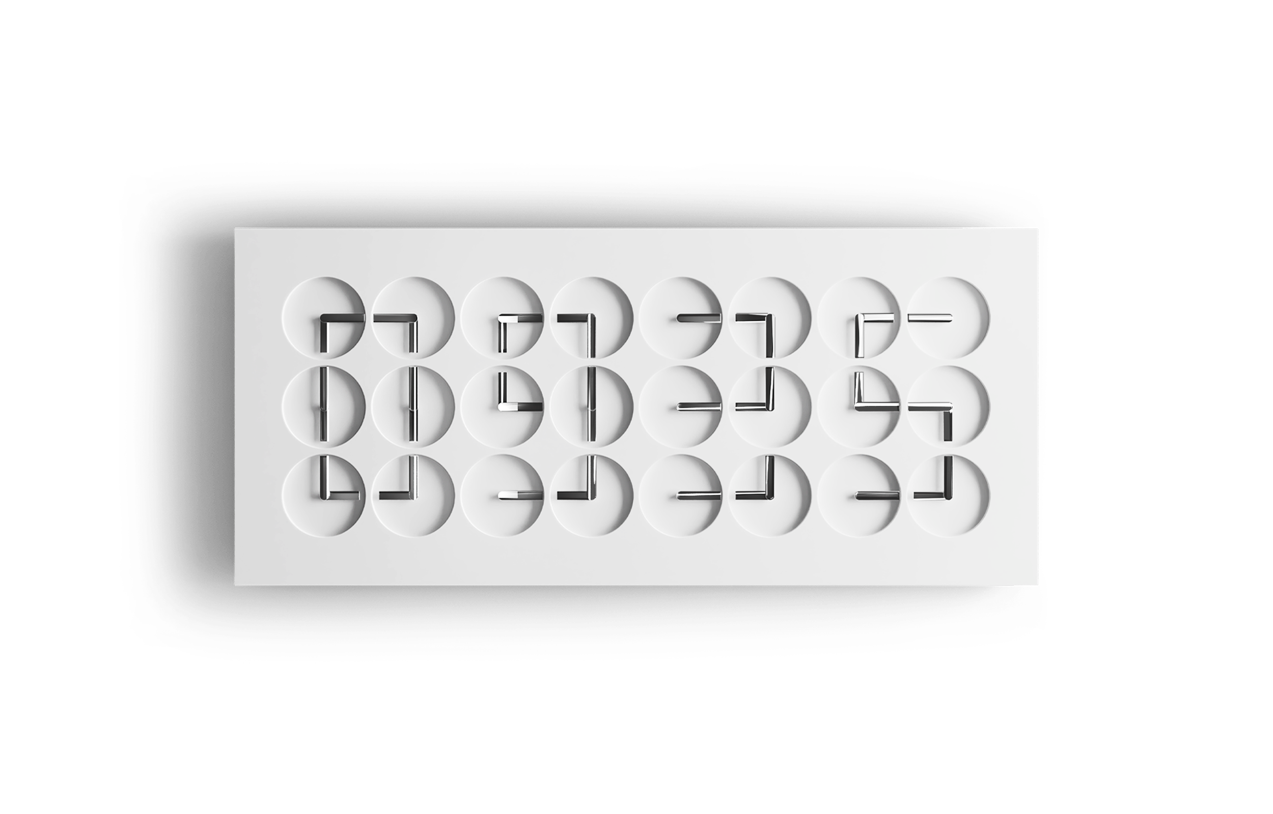 ClockClock 24 / White Sterling