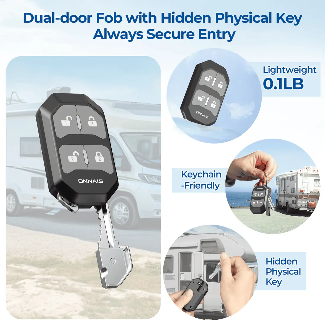 🔐🚐 ONNAIS Full Metal RV Keyless Entry Door Lock – Heavy-Duty, Smart, Ultra-Secure RV Protection System 🔥🛡️